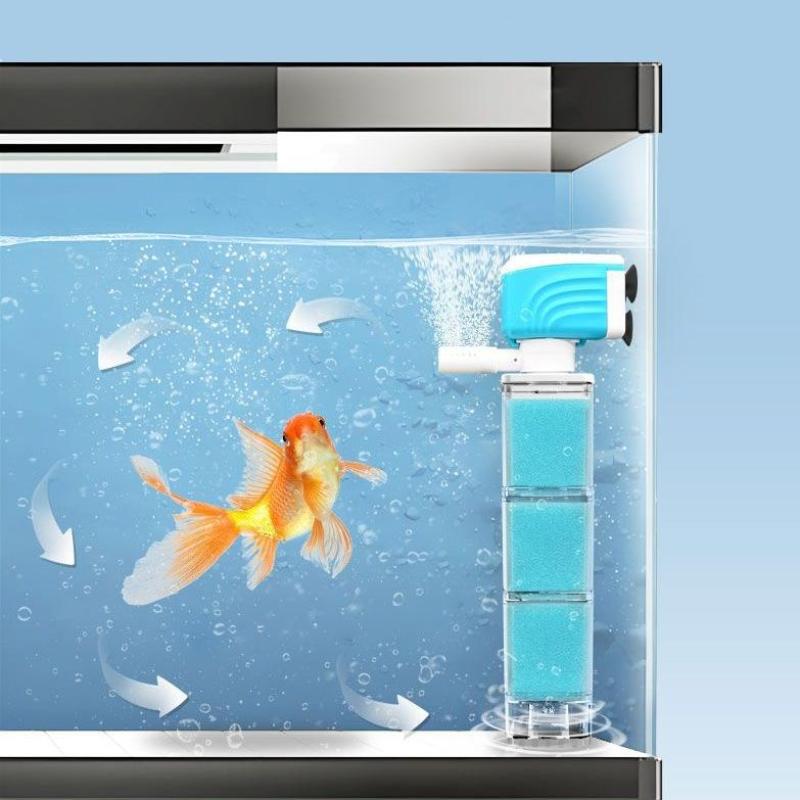 Автоматическая система фильтрации аквариума Встроенный фильтр для аквариума Обогащение кислородом Циркуляция воды Защита от обратного потока Продукты для фильтрации воды