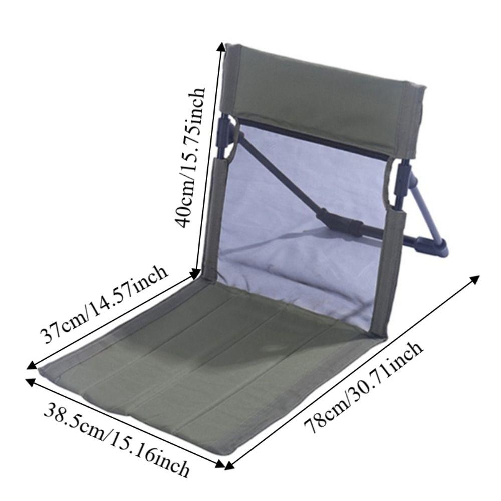 Breathable Foldable Camping Chair Mesh Comfortable Folding Backrest Cushion Oxford Cloth Stable Portable Folding Seat
