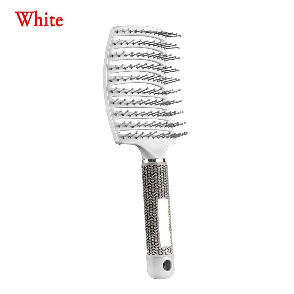 Широкие зубья для локонов и прямых волос Массажная щетка Расческа для волос Антистатические парикмахерские инструменты для укладки