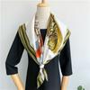 88*88cm Square Silk Scarf Women's Fashion Printed Small Neck Scarf Office Women's Hair Belt Folar Handkerchief Women's Handkerchief Shawl