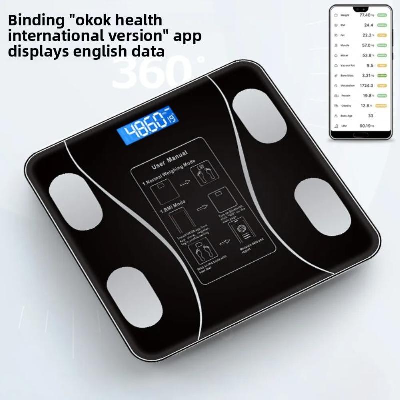 High Quality Household Intelligent Body Fat Scale Charging Model Human Electronic Scale Professional High-precision Weighing