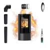 Freestanding Stove Fireplace KRATKI ERIK 5.5 kW Ø 150  Ecodesign Pipe Set