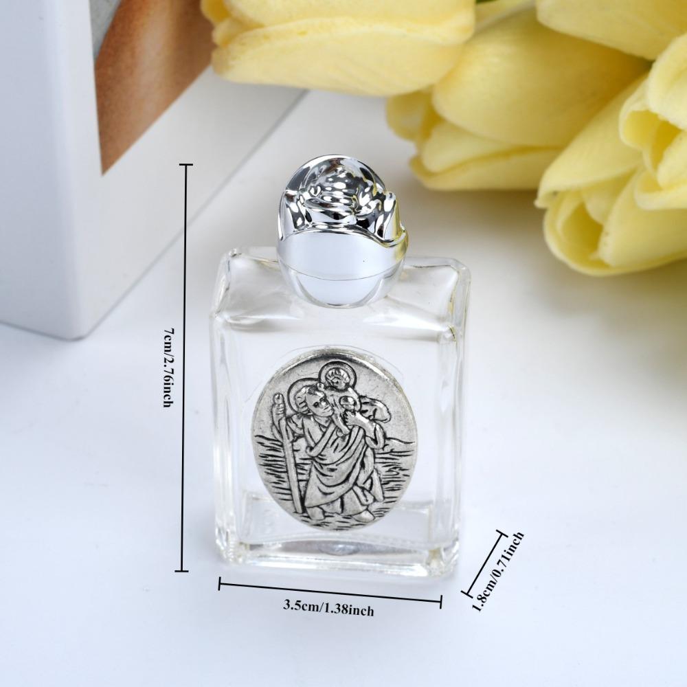 1 шт. Святая вода Священное Сердце Иисус Бутылка Религиозный крест Бутылка христианская скульптура Бутылка Святая вода