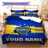 Name Custom Boca Juniors Pattern Bedding Set Quilt Cover Pillowcase Home Decor Gift (1 * duvet cover + 2 * pillowcase, without core)