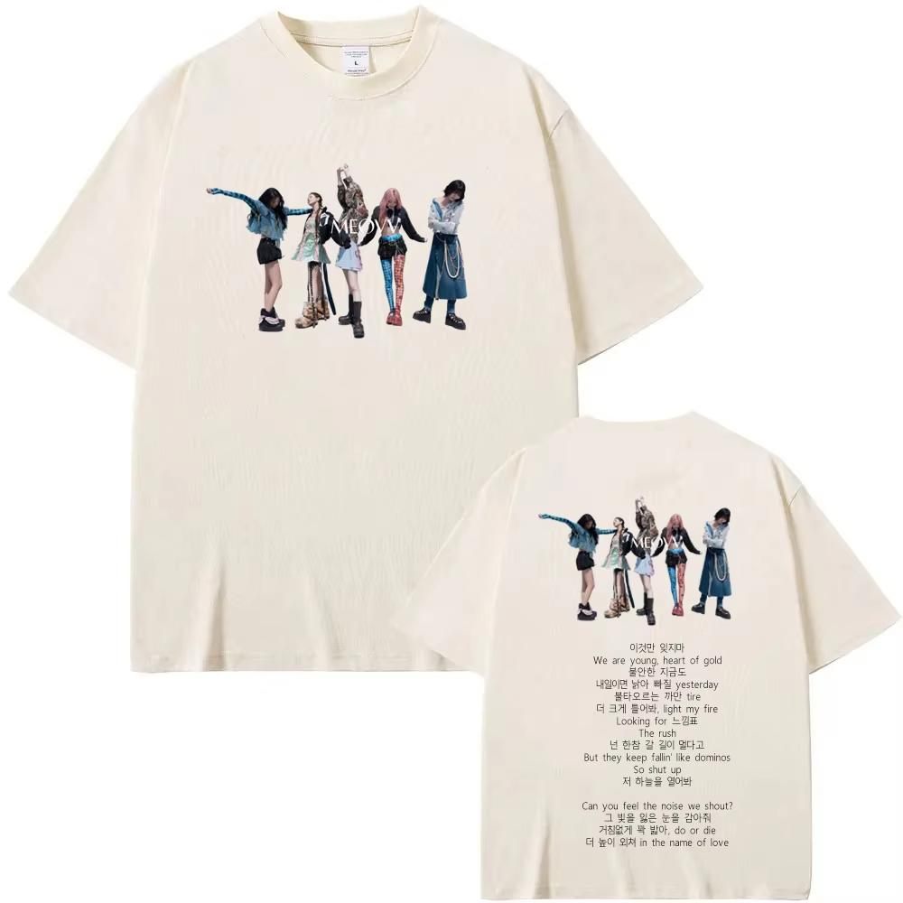 MEOVV-ТОП Футболка Funko Эстетика Высокое качество Футболка Графическая печать Повседневная Ретро Футболка Ropa Mujer Круглый вырез Одежда