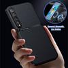 Funda For Xiaomi Mi 10 5G Case Luxury Slim Leather Car Magnetic Holder Back Cover For Xiomi Mi 10 Mi10 Soft Frame Protect Coque