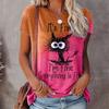Fashion Women Black Carbon Hairball T Shirt Funny Casual O-neck Short Sleeves T-shirt Summer Female Tee Shirt for Women