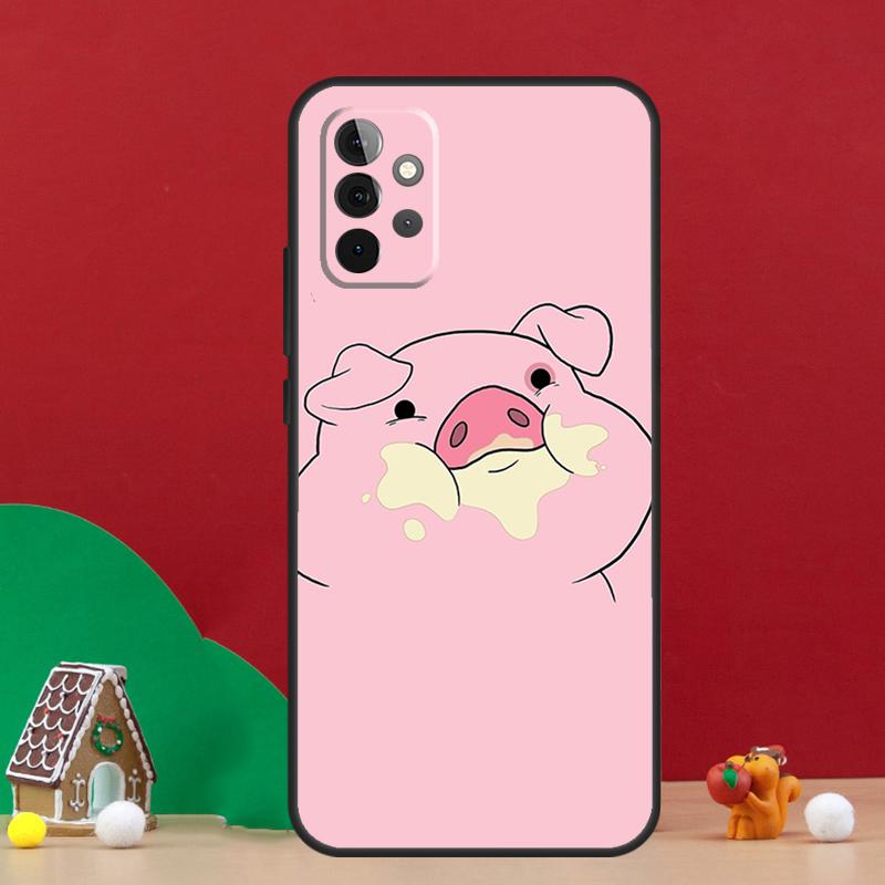 Cartoon Pig Case For Samsung Galaxy A54 A06 A16 A26 A36 A56 A53 A32 A52 A33 A13 A55 A35 A15 A14 A34 A17