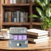 Yousheng Reading Tracker Bookshelf Decoration with Dices Book Read This Year Reading Achievements Counter Reading Nook Accessory for Book Lovers