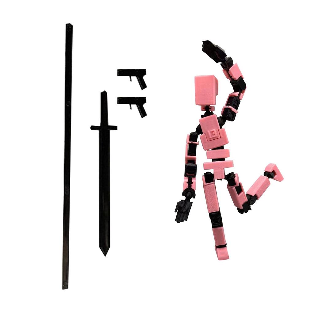 Многосуставная человеческая кукла с 3D-печатью, полностью подвижная декомпрессионная игрушка в механическом стиле