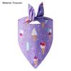 Бандана для собак, модные аксессуары, треугольный шарф, нагрудник с принтом, воротник, кошка, щенок