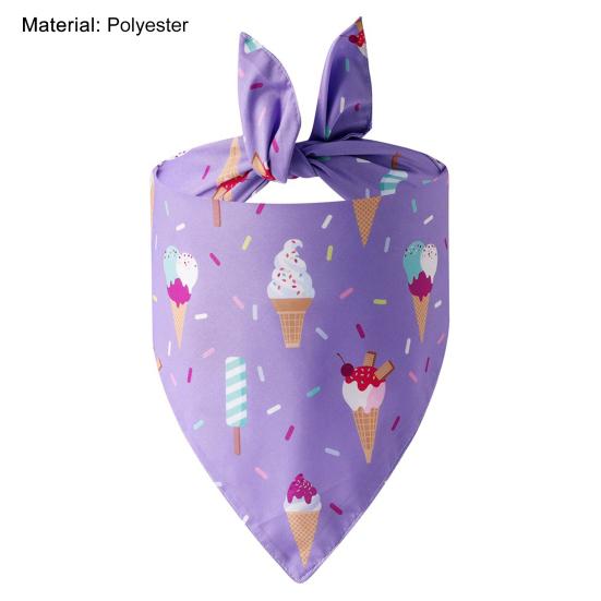 Бандана для собак, модные аксессуары, треугольный шарф, нагрудник с принтом, воротник, кошка, щенок