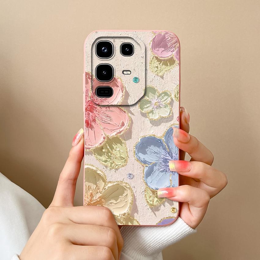 Для телефона Infinix Note 50 Pro Plus 40 50x Модный чехол с узорами «Звездное небо» и «Кот», Гладкий жидкий силикон, Высококачественный противоударный чехол для Infinix