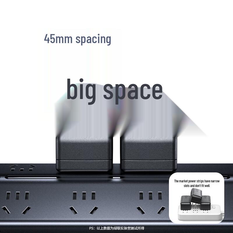 UGREEN T6 GaN 20W Fast Charging Desktop Power Strip CN plug (adapter included)
