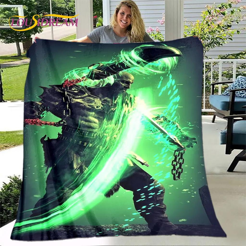 Мягкое плюшевое одеяло God of War для геймеров, фланелевое одеяло, одеяло для гостиной, спальни, кровати, дивана, чехол для пикника Bettdecke