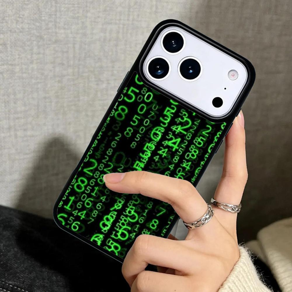 Capa Case for iPhone 17 Air 16 Pro Max 15 Plus 11 13 Mini 14 12 Back Phone Cover Matrix