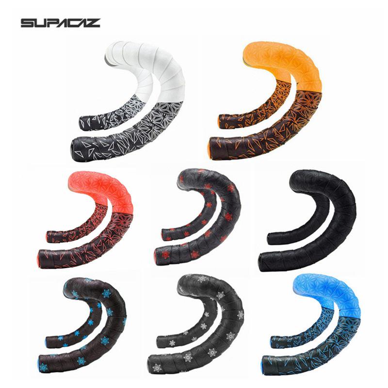 Supacaz Chrysanthemum Non-Slip Handlebar Tape: Comfortable Silicone with Shock and Sweat Absorption for Road Bikes and Fixed Gear Cycling