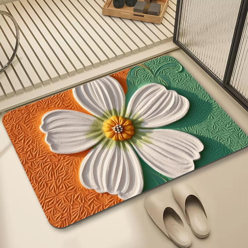 Национальный прилив гипсовые зерна цветы входной коврик для ног домашний маленький цветок ванная дверь впитывающий коврик Национальный воздушный дверной коврик