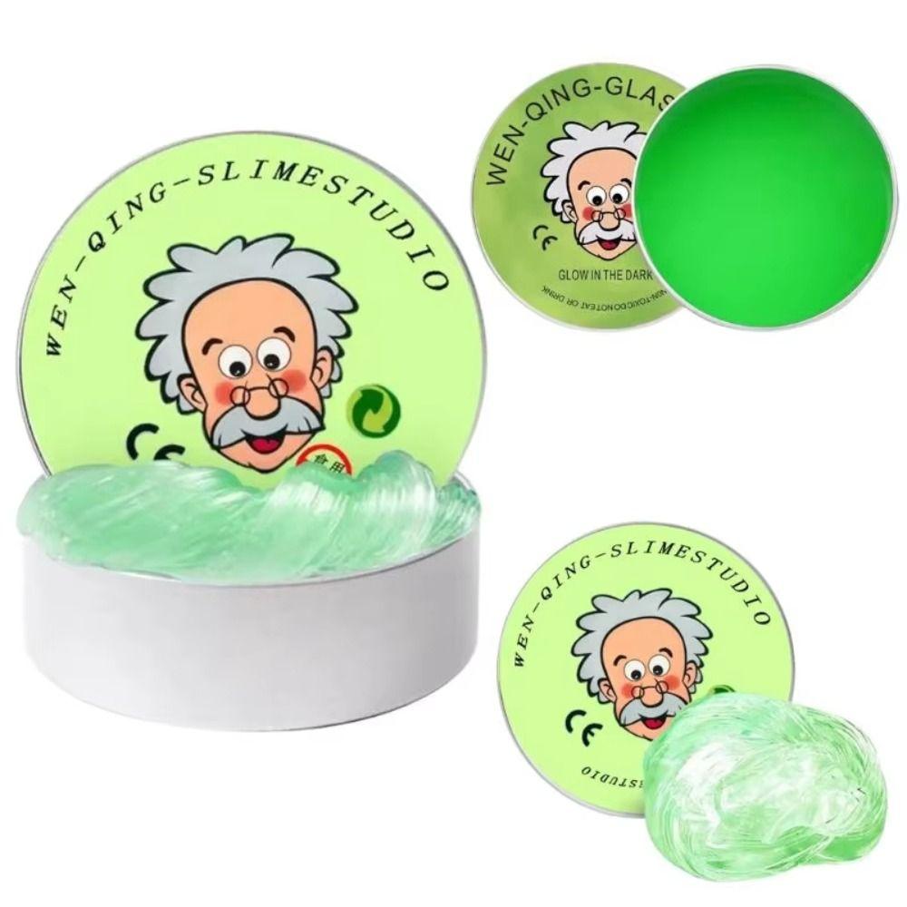 Transparent Liquid Crystal Slime Crystal Clear Crystal Bouncy Slime Toy Kid Safe