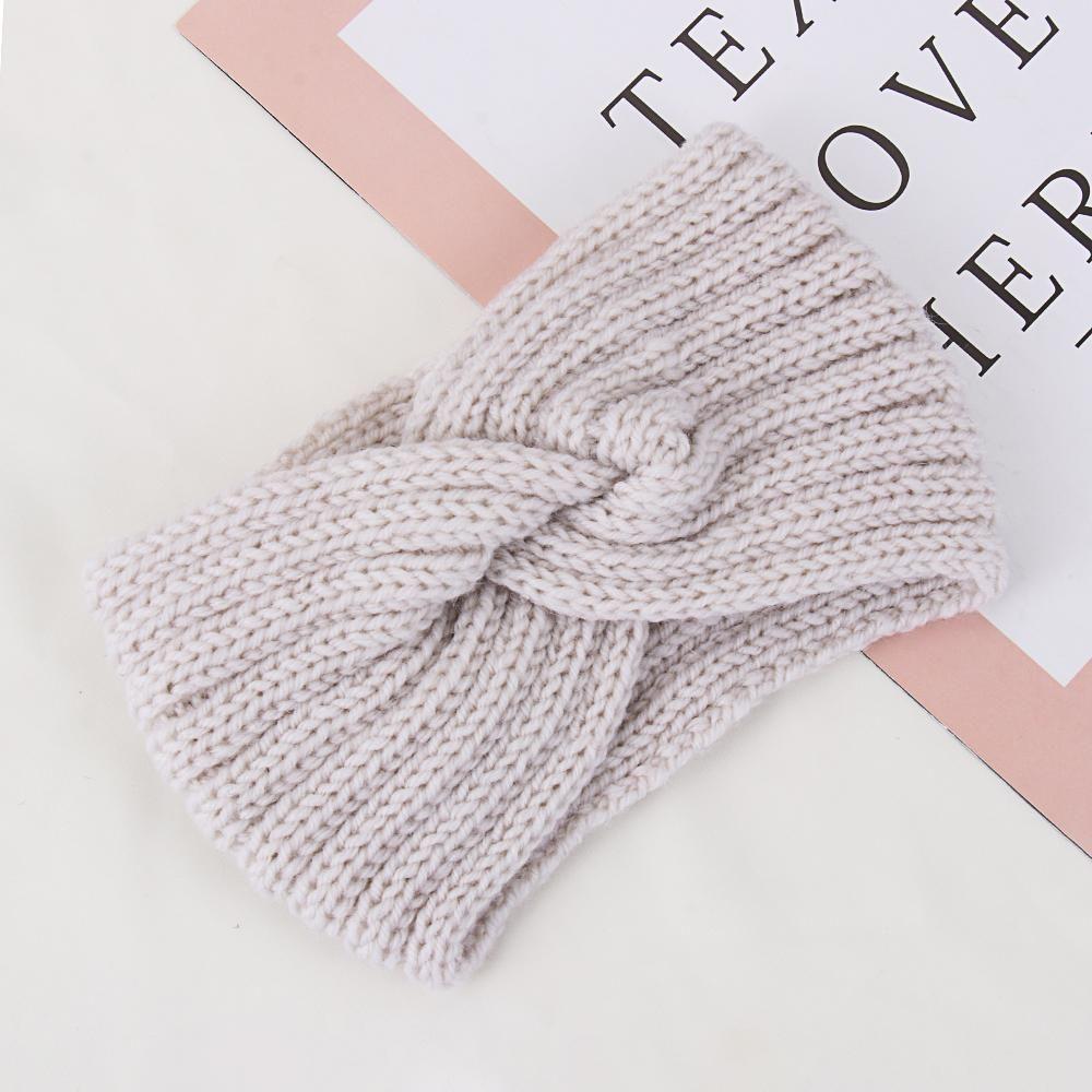 Women Hairband Head Wrap Cross Knot Hairband Hair Accessories Knitted Headband Ear Warmer Headband