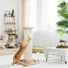 LIFLIX Cat Claw Sharpening Pole with Natural Rotating Ball and Pom Easy To Height 67cm Toy, Sisal, Pom, Long-lasting, Stable, Sturdy, Vertical,