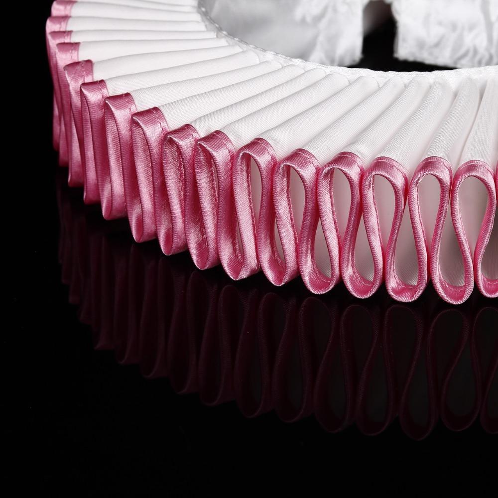 Винтажный Цирковой Клоун Воротник-жабо Викторианский Костюм Ренессанс Накладной Воротник Косплей