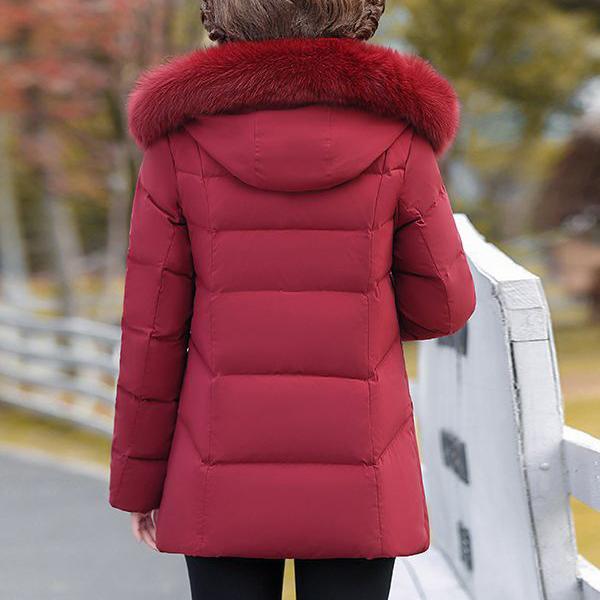 Зимняя новая женская теплая пуховая куртка на белом утином пуху