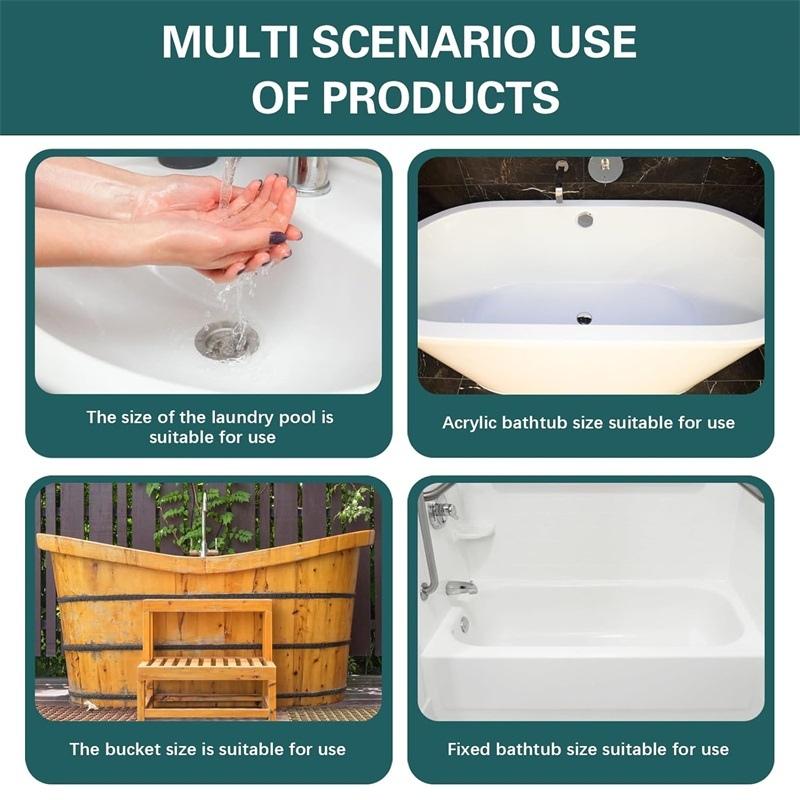 4 шт., 35 мм, универсальная резиновая пробка для раковины, сливные пробки для умывальника, ванны, ванной комнаты, прачечной, кухни, подходит для сливного отверстия 33-37 мм