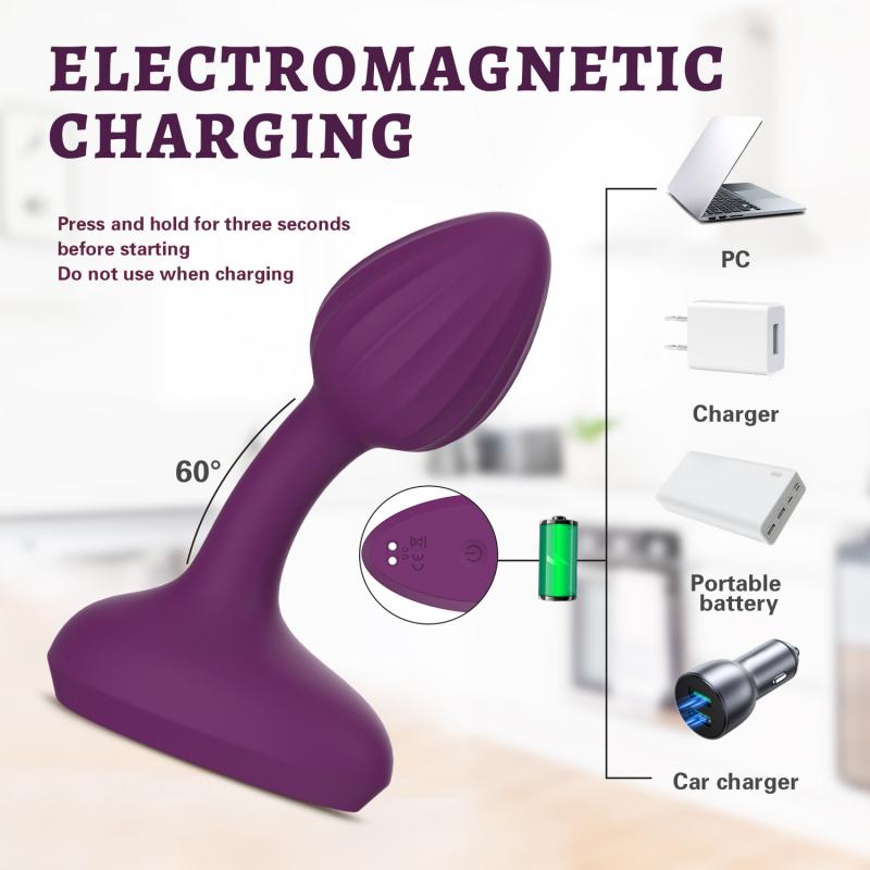 Вибрирующая Анальная пробка, массажер простаты, вибратор с дистанционным управлением, 10 режимов вибрации, силиконовая перезаряжаемая анальная пробка, секс-игрушки для мужчин и женщин