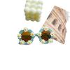 Fashion Diy Sunflower Cute Children'S Sunglasses Daisy Accessories Boys And Girls Sunglasses Sunscreen Uv Protection