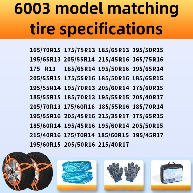 2PCS/Set Car Snow Chain for Car Tire Snow Sock Wheel Tyre Off-road Tires Winter Cars Wheel Chains SUV Winter Off Road 4x4 Vehic