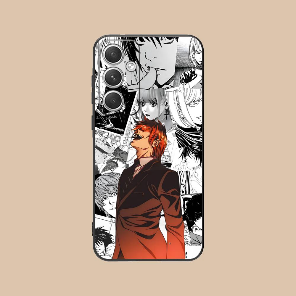 Чехол для мобильного телефона Death Note Кира Лайт для Samsung Galaxy S26 S25 S24 S23 S22 S21 S20 Note20 Plus FE Ultra Цветная Обложка Обложка