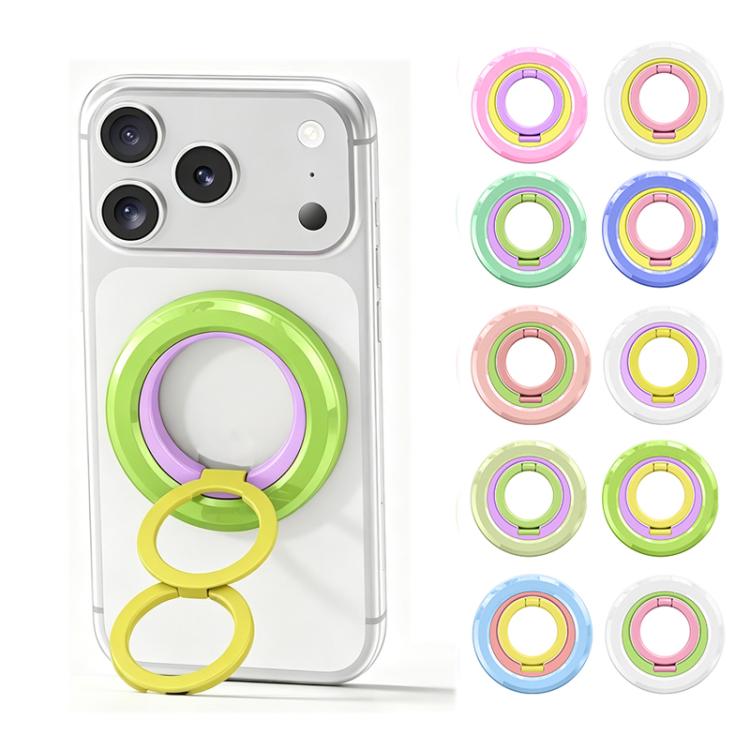 Macaron Dual-Ring Magnetic Phone Holder
