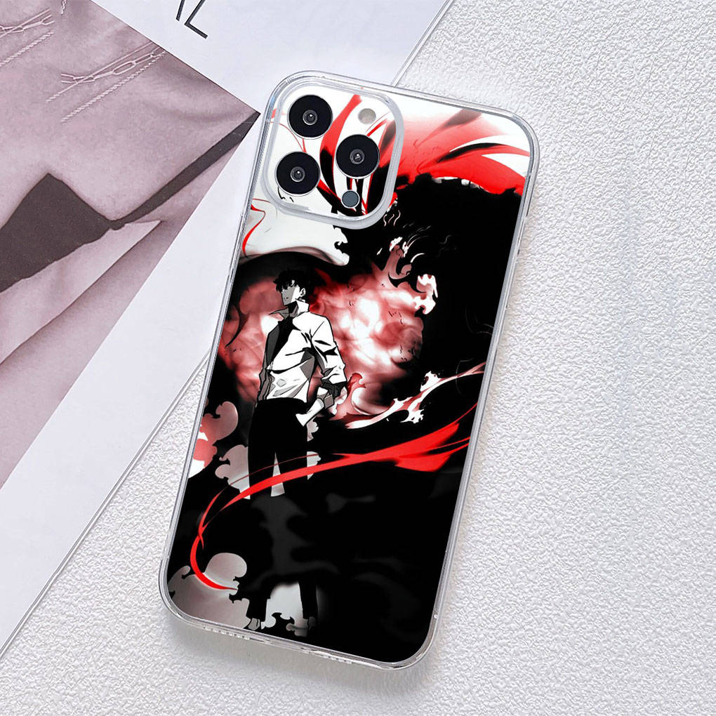 Для Motorola Moto Edge 40 30 neo G54 G24 G84 iPhone 15 14 Xiaomi Redmi Note 13 12 11 Pro Samsung Galaxy A54 Sung Jinwoo Solo Leveling Arise аниме-чехол