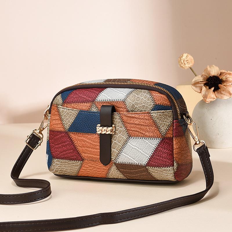 New Crossbody Small Messenger Bag Simple and Advanced Fashion Ladies Shoulder Handbag Women's Patchwork High Capacity Purse MIT