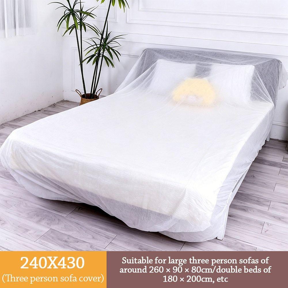 Waterproof Disposable Dust Covers Transparent PE Disposable Bed Cover Bed Protection