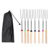 8Pcs Telescoping Extendable Marshmallow Roasting Sticks Marshmallow Sticks Kit Extending Roaster