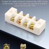 30A High Temperatures Ceramic Junction Block 800℃ Heat Proof Wiring Terminals Block For Factory And Petrochemical Wiring Needs