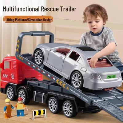 Delixin Детский эвакуатор-симулятор: Развивающая игрушечная машинка-платформа для мальчиков