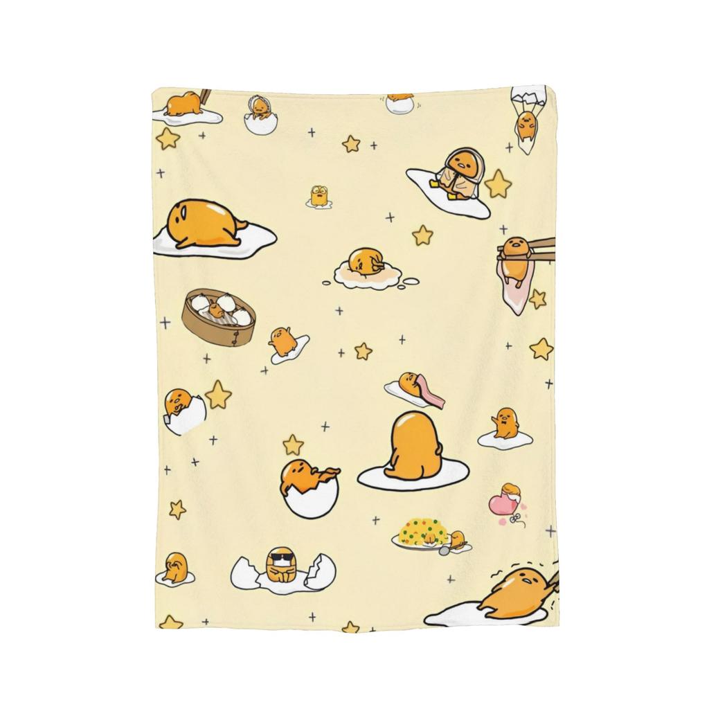 Одеяло Lazy Egg Gudetama Милое Мультяшное Флисовое Забавное Дышащее Плед для Постельных Принадлежностей Гостиной Текстильный Декор,