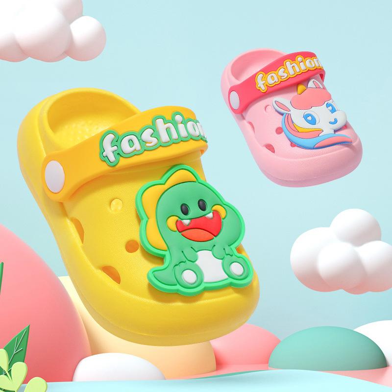 Summer Kids Cartoon Clogs Soft Non Slip Soles Girls Sandals For Home And Outdoor Wear Comfortable Lightweight Slippers