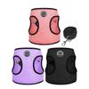 3pcs Dog Harness and Leash Set for Small Dogs Puppy Cat Harness Vest Breathable Mesh Chest Strap Chihuahua Kitten Pet Supplies