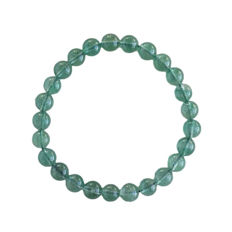 Make a Fortune Strawberry crystal bracelet for women and men Green Strawberry Crystal Single-Row Bracelet Couple's Crystal Simple Student Jewelry