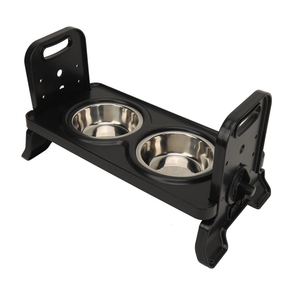Приподнятые миски для собак, предотвращающие проливание, 3 регулируемые высоты, приподнятая миска для собак, корм для собак из нержавеющей стали