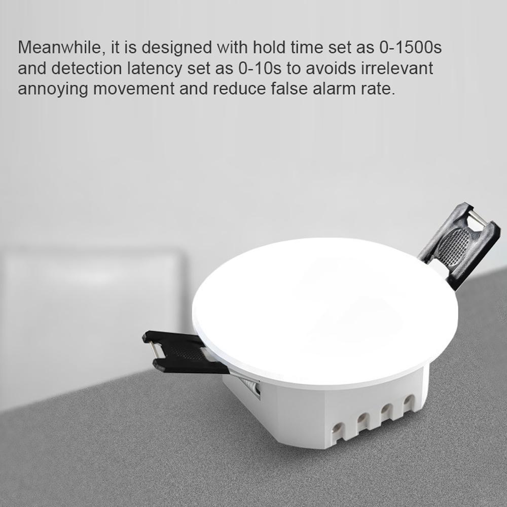 Интеллектуальный детектор присутствия человека Tuya Zigbee, потолочное устройство обнаружения присутствия человеческого тела, высокое