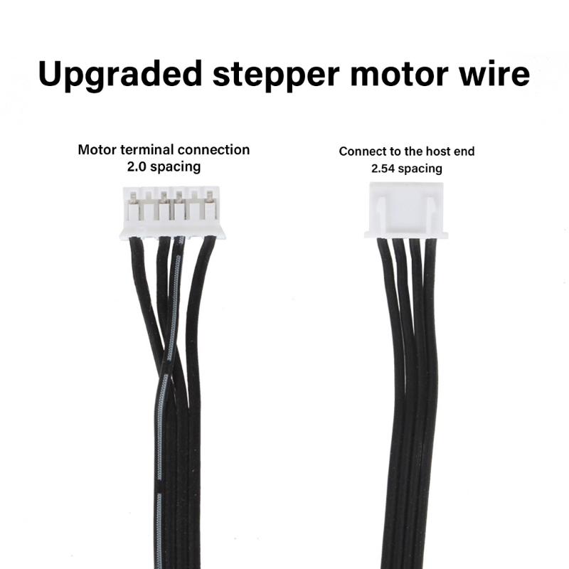 Шаговый двигатель Линия XH2.54 Клеммная линия Аксессуары для 3D-принтера Кабель шагового двигателя 4Pin к 6Pin Силиконовая проводка