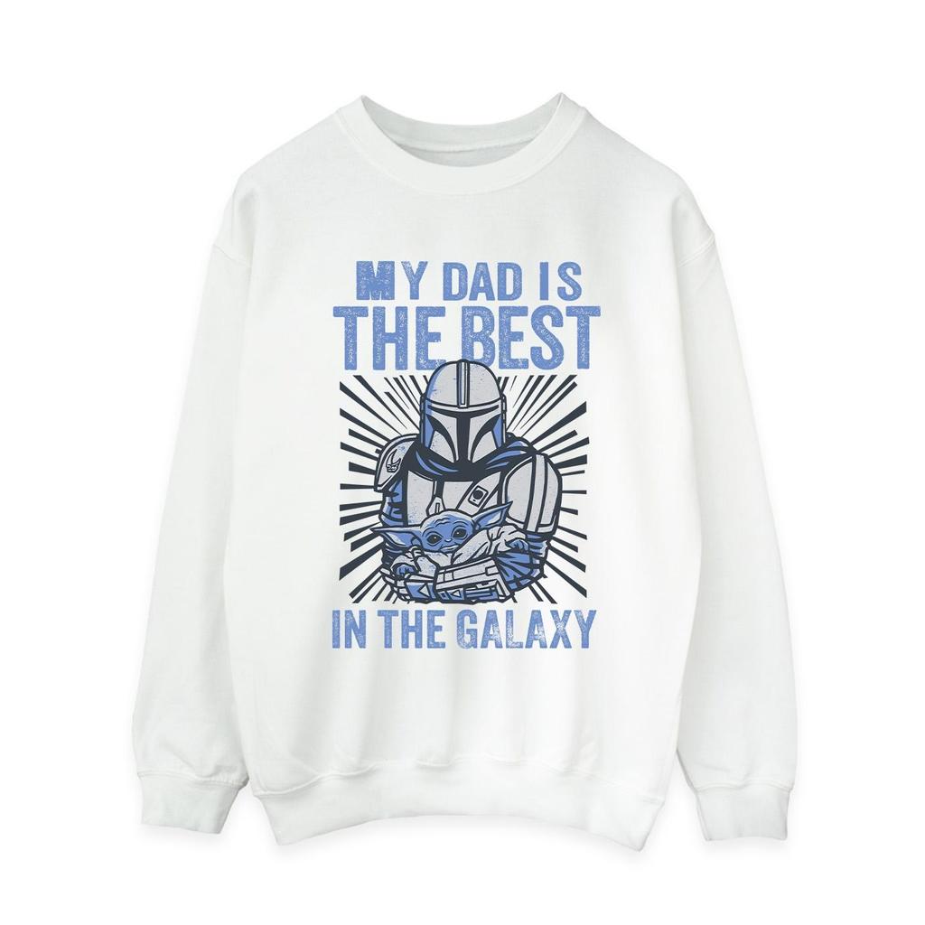 Star Wars Womens/Ladies Mandalorian Best Dad Sweatshirt