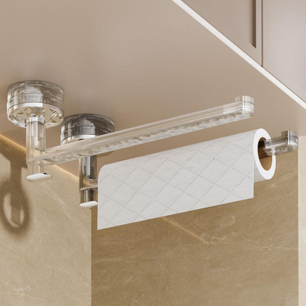 Держатель для бумажных полотенец под шкафом, держатель для бумажных полотенец на присоске, настенное крепление, крючок для рулонов бумаги, органайзер, держатель для хранения