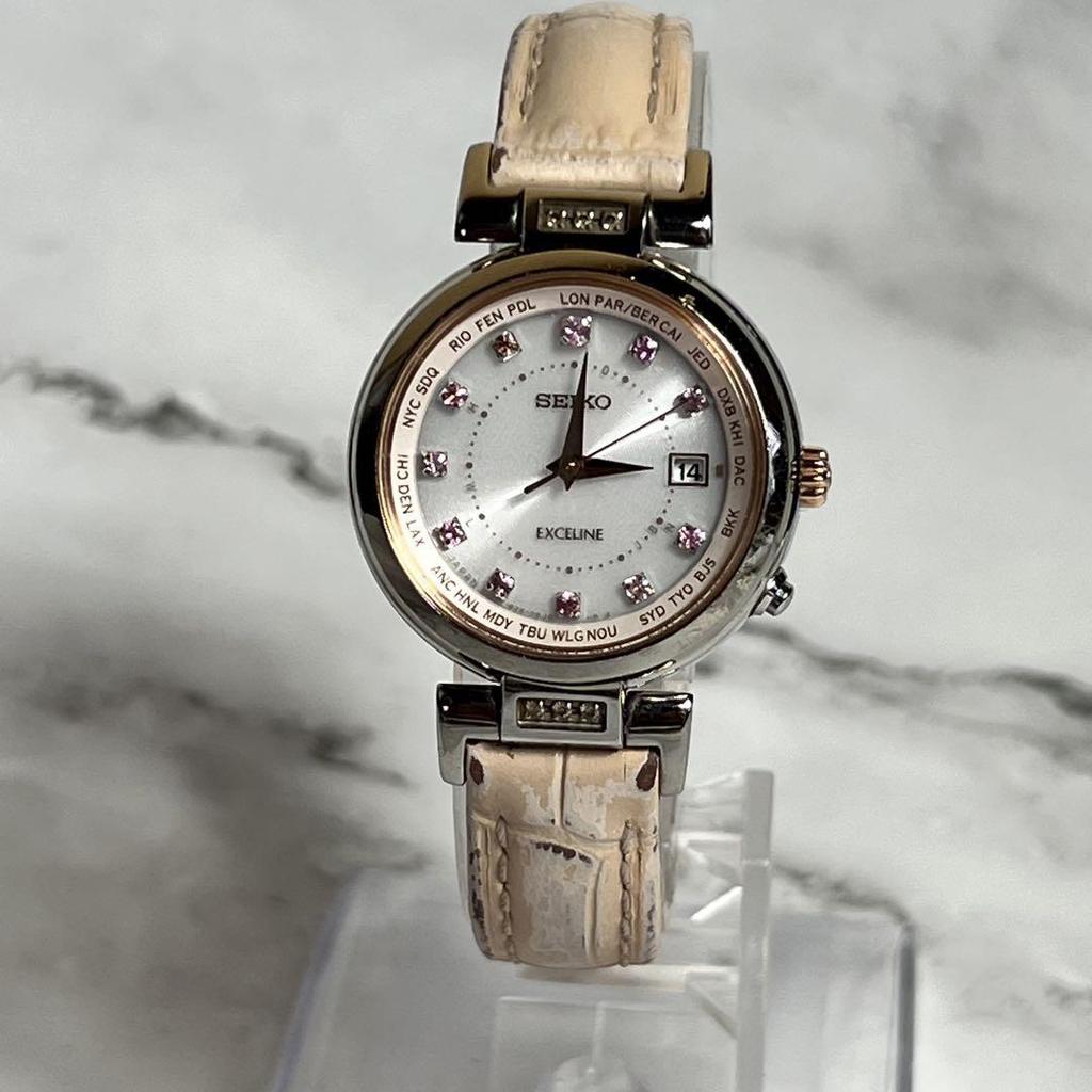 [USED] Limited Edition Seiko Exceline 6P Diamond Watch 1B25-0AM0