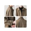 Men's Loose Fit Retro Woolen Lapel Jacket - Korean Autumn/Winter Style